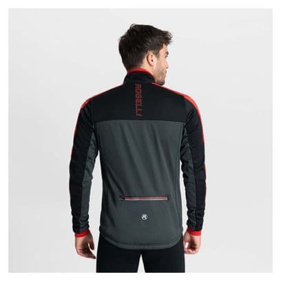 Veste Velo Hiver Rogelli Freeze - Homme - Gris/Noir/Rouge