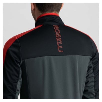 Veste Velo Hiver Rogelli Freeze - Homme - Gris/Noir/Rouge