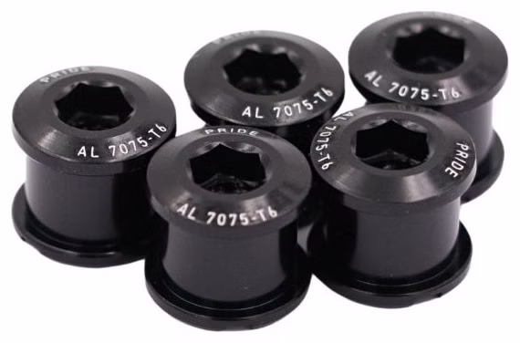 Pride Bolt/Nuts Chainring Vortex Aluminium 8.5 mm Black