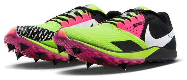 Chaussures d'Athlétisme Nike Zoom Rival XC 6 Noir Jaune Rose