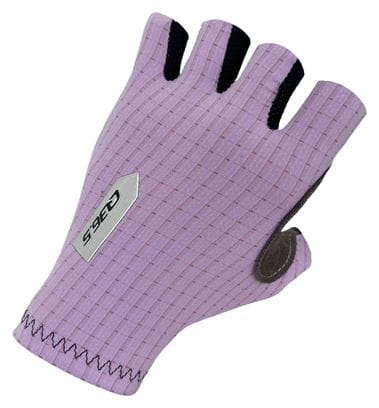Q36.5 Pinstripe Short Gloves Mauve