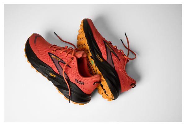 Scarpe da trail Brooks Range rosse/nere da uomo