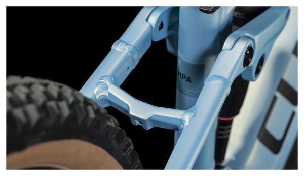 Cube Stereo Hybrid 120 Pro 750 MTB Eléctrica de Suspensión Total Shimano Deore 12S 750 Wh 29'' Sage Azul Metalizado 2024