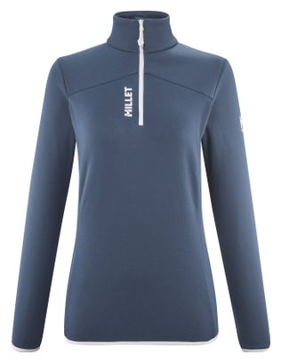 Polaire Femme Millet Seneca 1/2 Zip Bleu