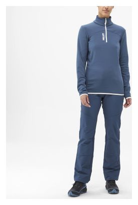 Forro polar Millet Seneca 1/2 Zip Azul para mujer