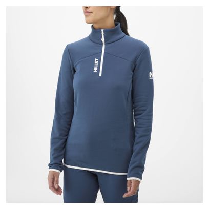 Polaire Femme Millet Seneca 1/2 Zip Bleu