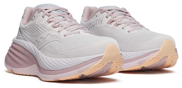 Saucony Hurricane 24 Laufschuhe Weiß/Pink Damen