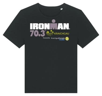 Dames Ironman 70.3 Kraichgau Zwart Korte Mouw T-Shirt