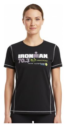 Dames Ironman 70.3 Kraichgau Zwart Korte Mouw T-Shirt