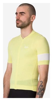 Maillot manches courtes Rapha Core Lightweight Jersey Jaune/Blanc Homme