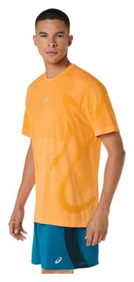 Maglia a maniche corte Asics Road Seamless arancione da uomo