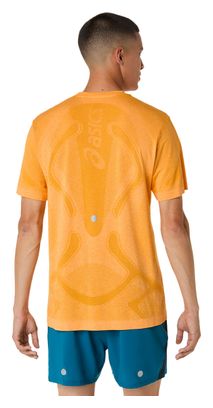 Maglia a maniche corte Asics Road Seamless arancione da uomo