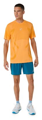 Maglia a maniche corte Asics Road Seamless arancione da uomo