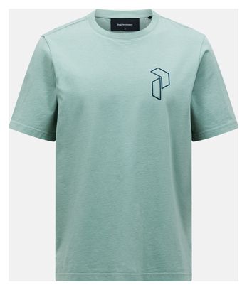 Maglietta Peak Performance Original Graphic verde da uomo