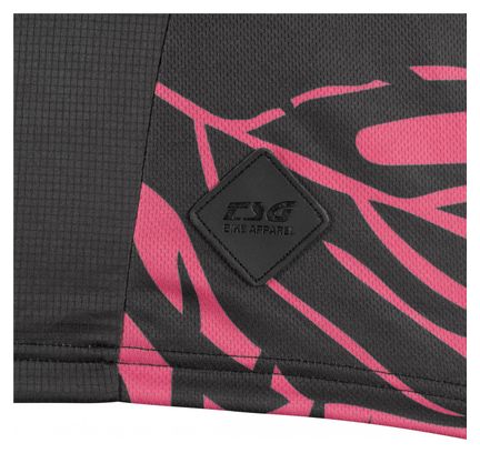 Maglia a manica corta TSG Floral Jersey Nero/Rosa