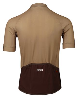 Poc Essential Road Logo Short Sleeve Jersey Light/Dark Brown