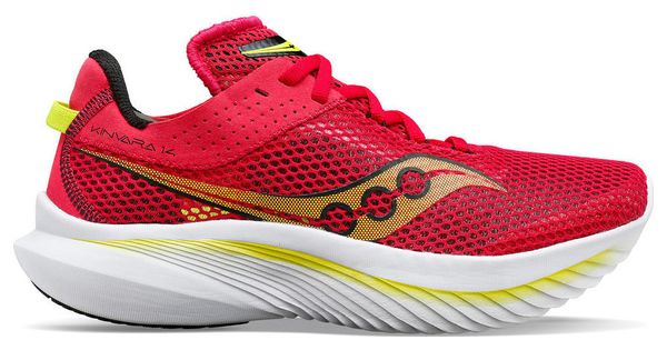 Saucony Kinvara 14 Women's Running Shoes Red Yellow