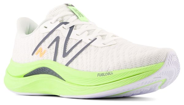 New Balance FuelCell Propel v4 Wit Geel Dames Hardloopschoenen