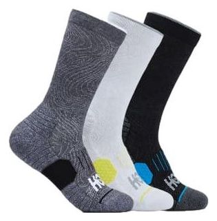 3 Pairs of Hoka Multicolor Mid-High Socks Unisex