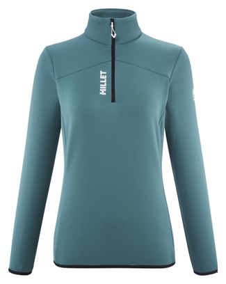 Forro polar Millet Seneca 1/2 Zip Verde para mujer