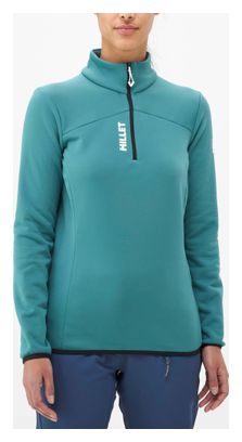 Forro polar Millet Seneca 1/2 Zip Verde para mujer