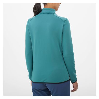 Forro polar Millet Seneca 1/2 Zip Verde para mujer