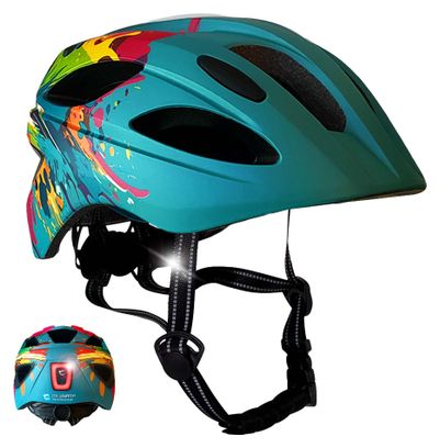 Casque vélo enfant 6-12 ans|Splash Bleu|Crazy Safety|Certifié EN1078