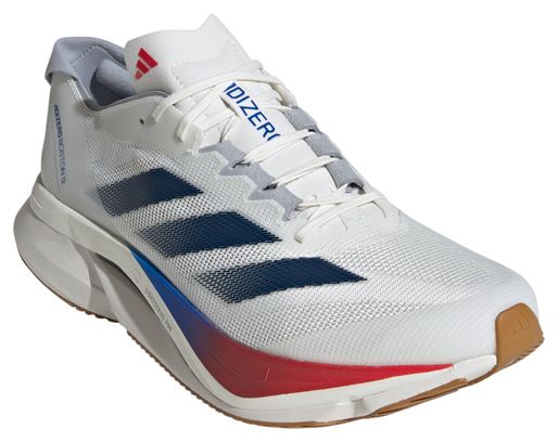 Chaussures adidas adizero Boston 12 Blanc Bleu Homme