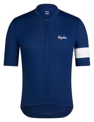 Maillot manches courtes Rapha Core Lightweight Jersey Bleu/Blanc Homme