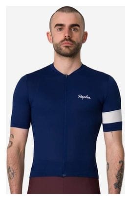 Maillot manches courtes Rapha Core Lightweight Jersey Bleu/Blanc Homme