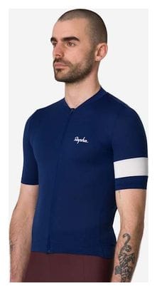 Maillot manches courtes Rapha Core Lightweight Jersey Bleu/Blanc Homme