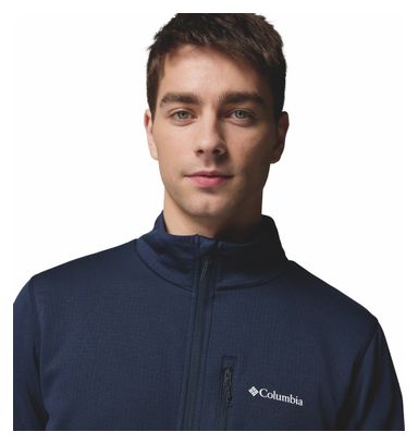 Columbia Essential Hike Grid Fleecejack Donkerblauw