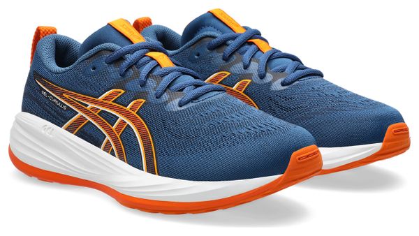 Chaussures Running Asics Gel-Cumulus 27 GS Bleu/Orange Enfant