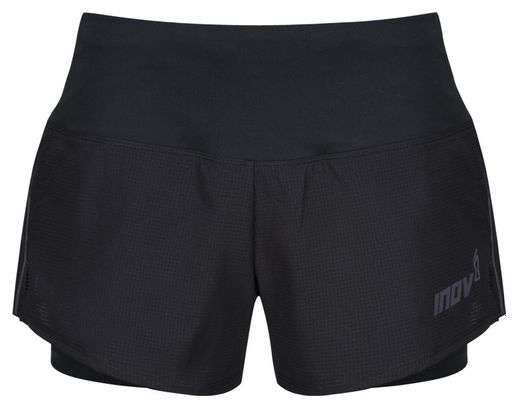 Pantalones cortos para mujer Inov-8 Trailfly Ultra 2 en 1 Negro