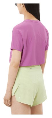 Salomon Sense Aero Graphic Women's Short Sleeve Shirt in Pink