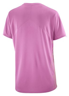 Salomon Sense Aero Graphic Women's Short Sleeve Shirt in Pink