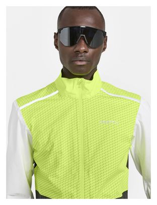 Veste Imperméable Craft ADV Bike Hydro Lumen Jaune Gris Homme