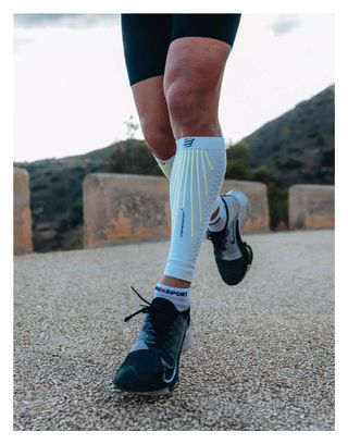 Compressport R2 Aero Compression Sleeve White / Yellow