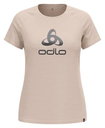 T-Shirt Technique Femme Odlo Ride 365 Performance Wool 130 Beige