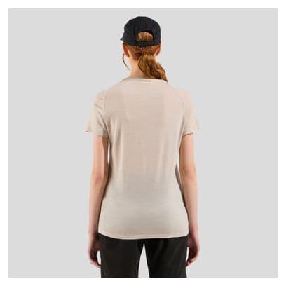 Technisches Damen-T-Shirt Odlo Ride 365 Performance Wool 130 Beige