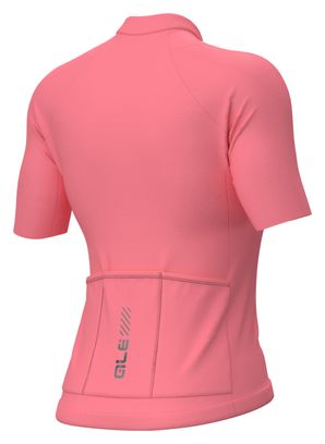 Maillot de manga corta para mujer Alé Color Block Rosa