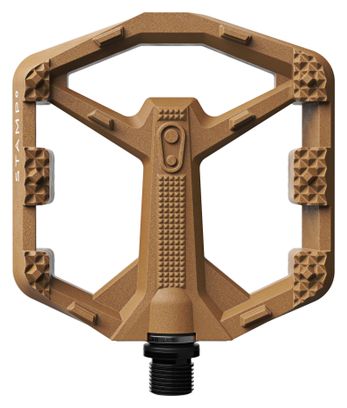 Pair of Crankbrothers Stamp 0 Composite Flat Pedals, Brown