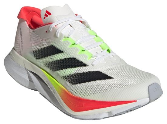 Chaussures adidas adizero Boston 12 Blanc Noir Rouge Femme