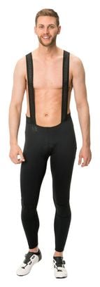 Men's Vaude Kuro Warm Black Bib shorts