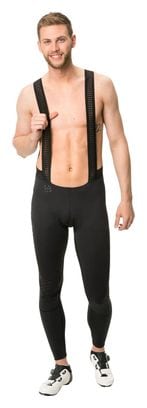 Men's Vaude Kuro Warm Black Bib shorts