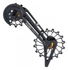 Jockey Wheel System KCNC Galets de Dérailleur Shimano 8000/9100 12+16 Dents Roulement Céramique Noir