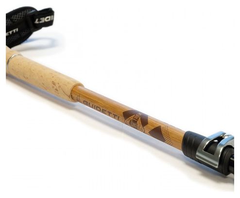 Bâton Grande Randonnée Télescopique -TERRE DE TREK CARBON BAMBOU ALU