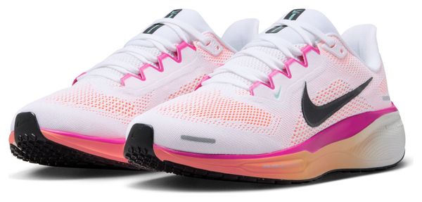Nike Pegasus 41 hardloopschoenen wit/roze dames