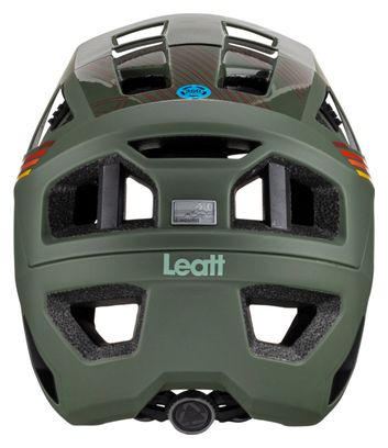 Leatt MTB Enduro 4.0 Removable Chinstrap Helmet Pine Green 2023