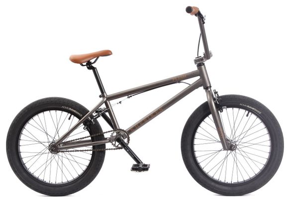 VELO BMX PLASM ADULTE GRIS ANTHRACITE 11 1KG 20 POUCES KHEBIKES